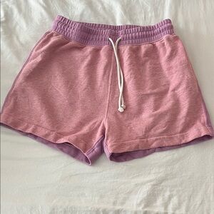 J. Crew Cotton Pink and Purple Lounge Shorts